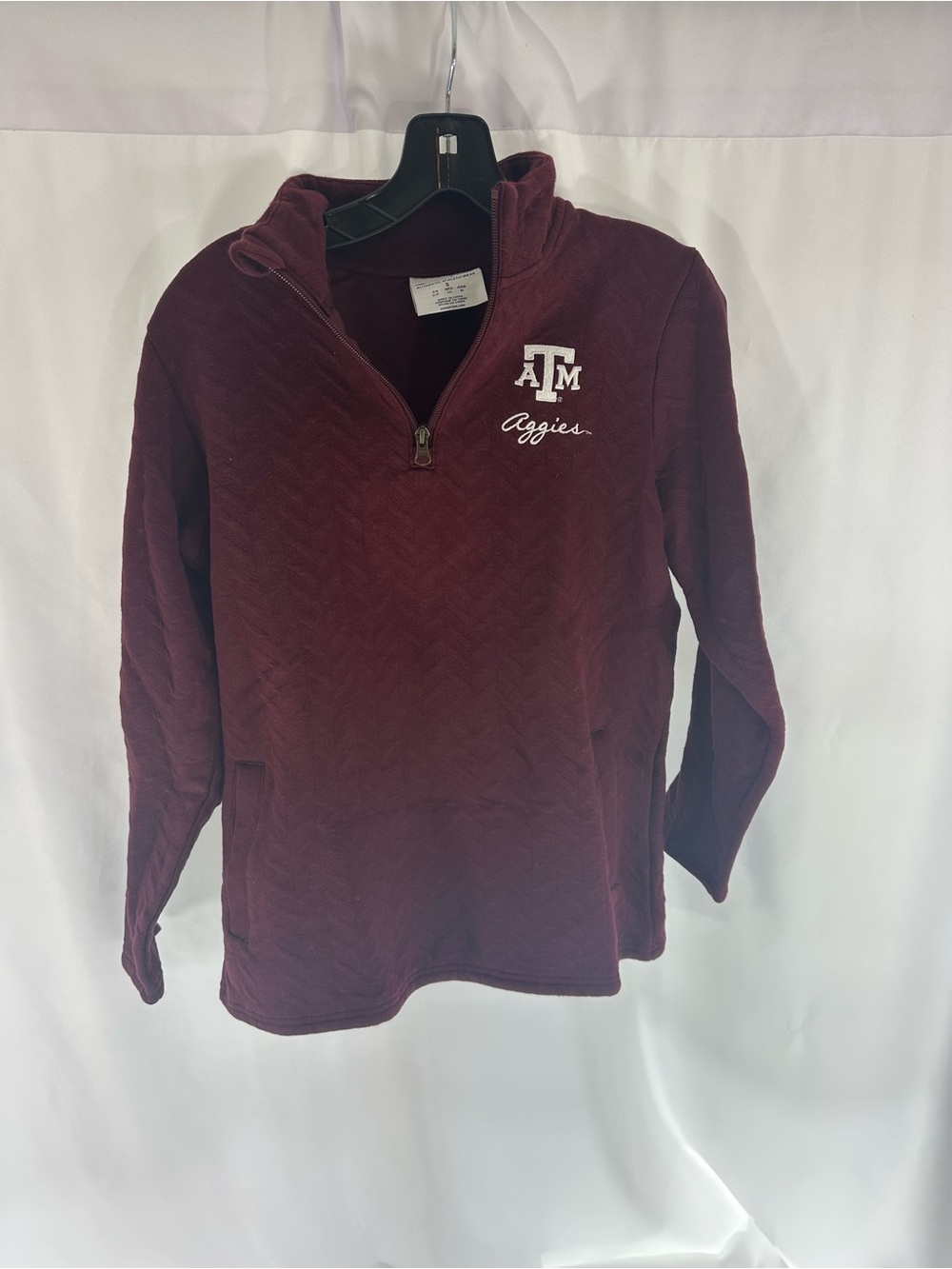 Champion Texas A&M Aggies Women’s Quarter-Zip Pullover – Size Small